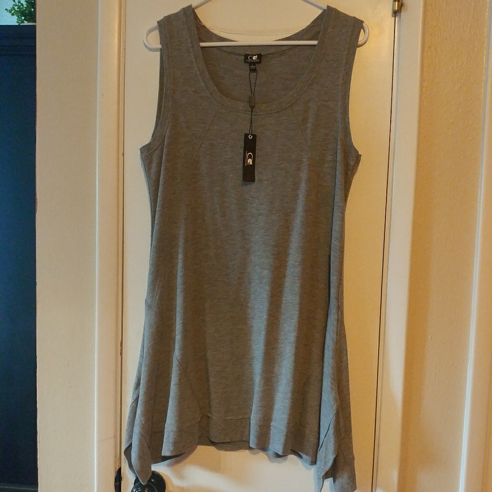 SWEATSHIRT MATERIAL TANK/DRESS